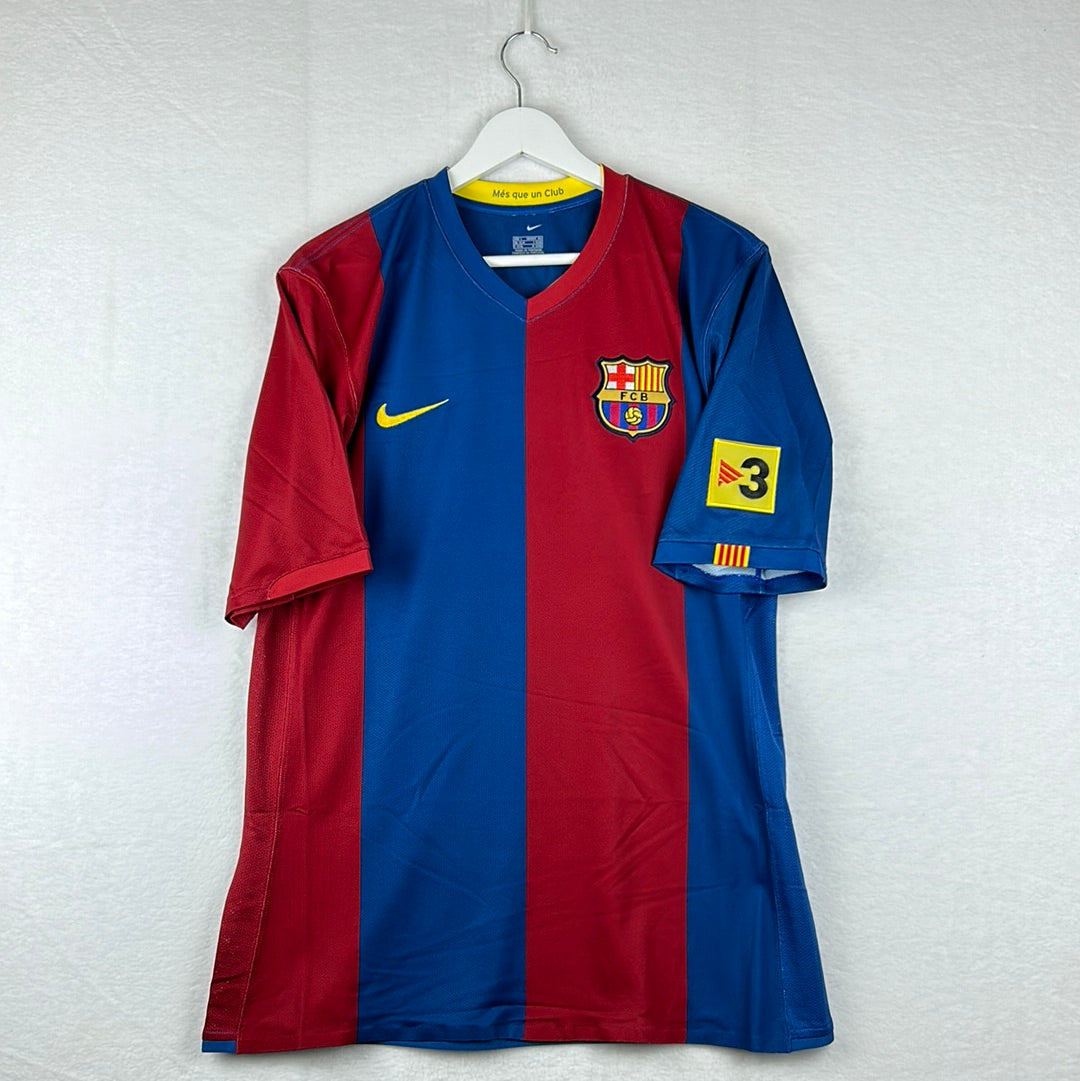 Barcelona 2006/2007 Player Issue Home Shirt - Belletti 2 - Sponsorless