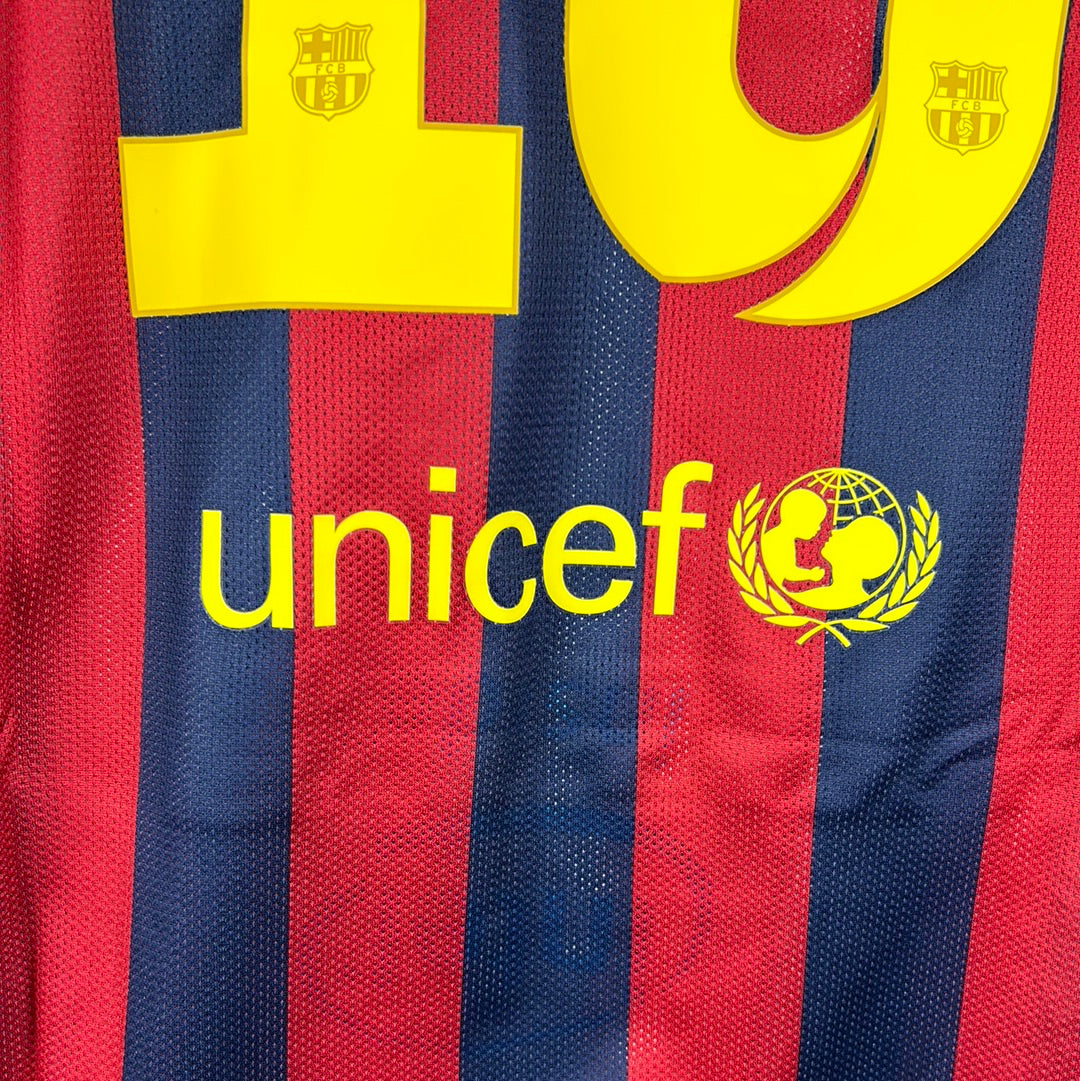 Barcelona 2013/2014 Player Issue Home Shirt - Sergio 16 - Long Sleeve