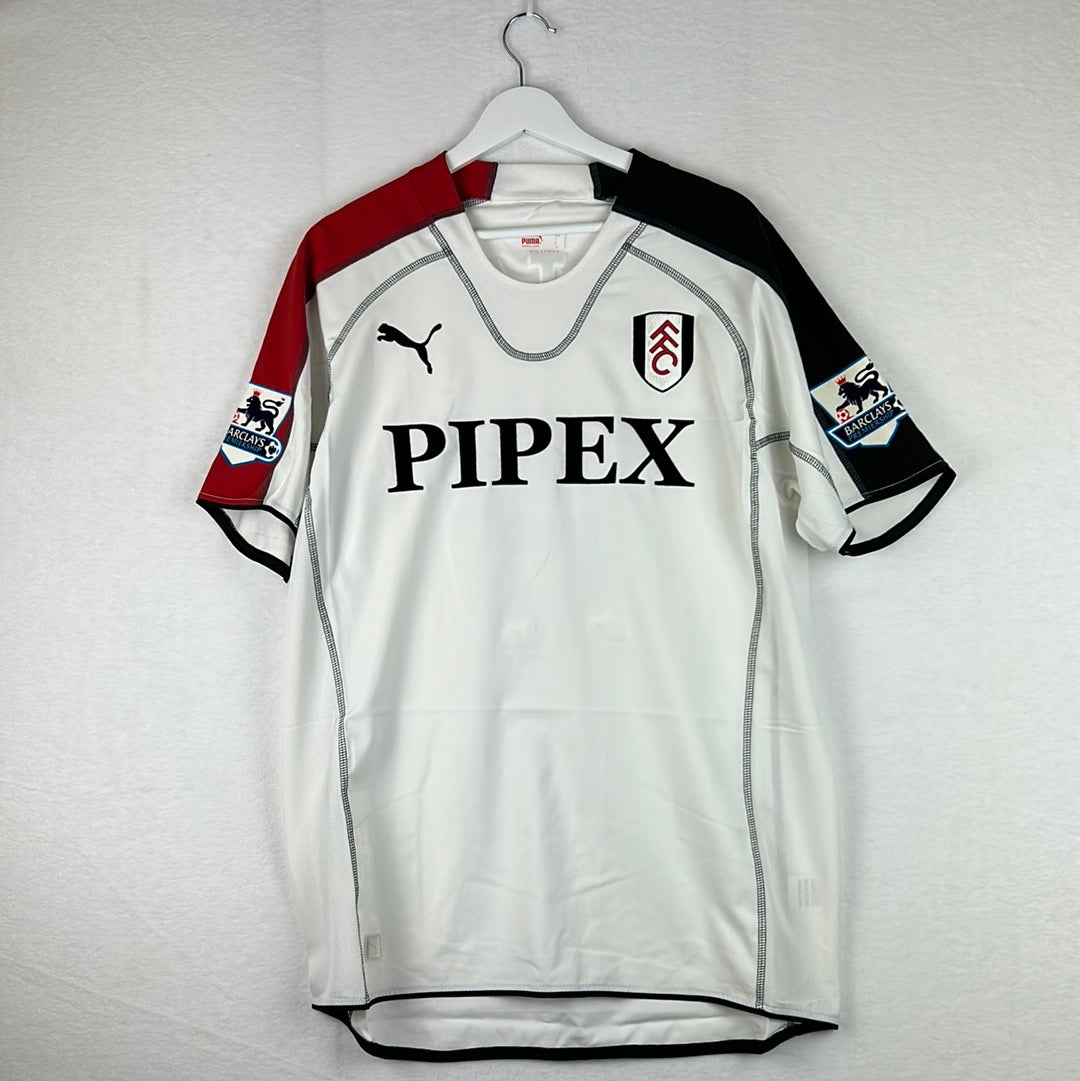 Fulham 2004/2005 Match Worn/Issued Home Shirt -Christanval 19