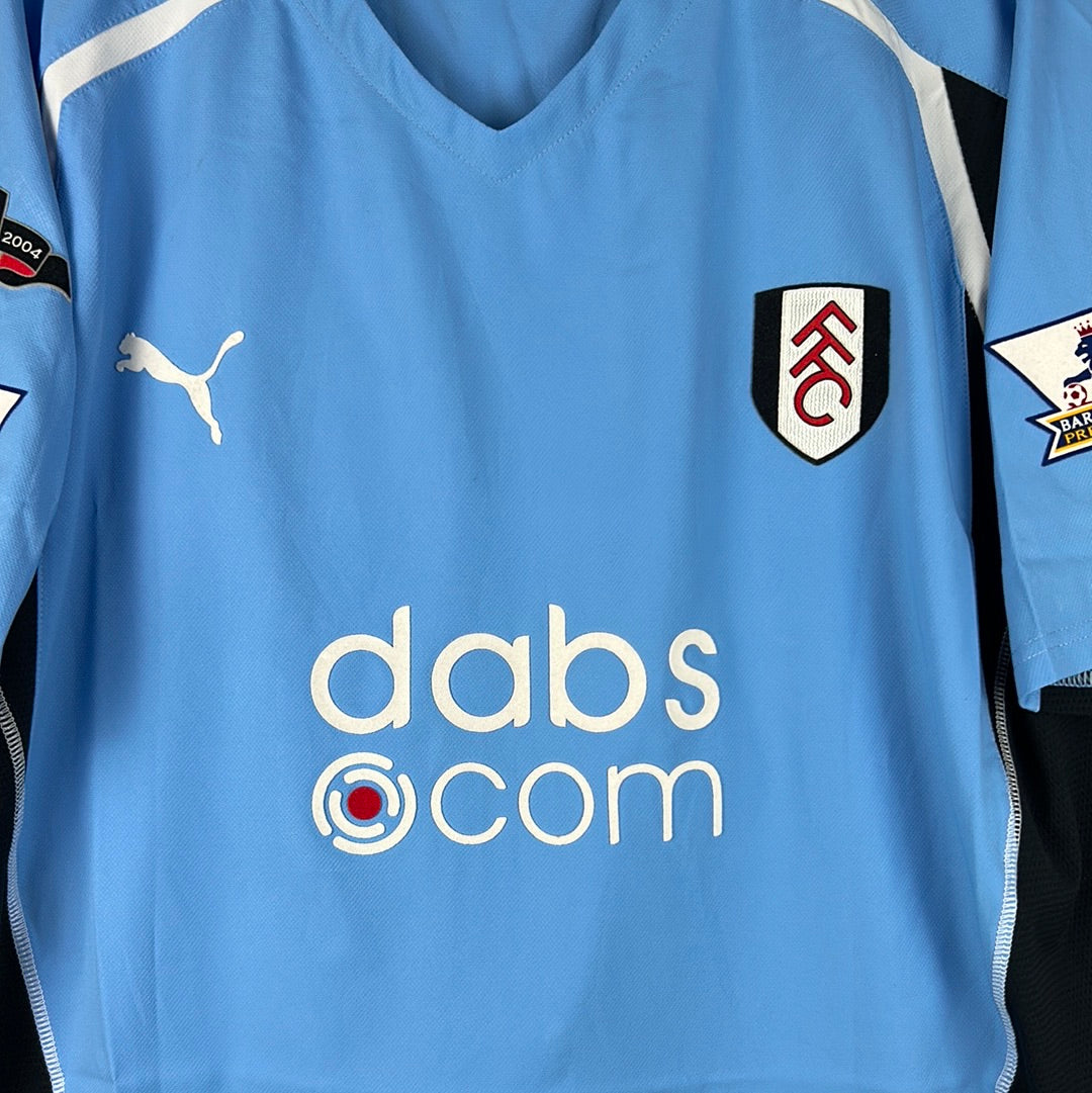 Fulham 2004/2005 Match Worn/ Isssed Away Shirt - Goma 24