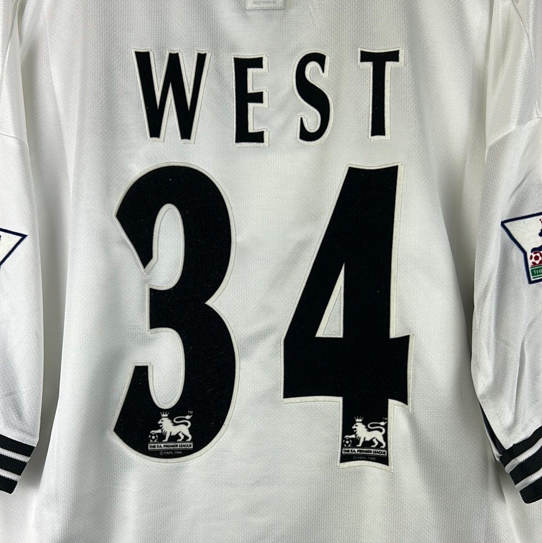 Derby County 1999/2000 Player Issue/ Match Worn Home Shirt - West 34