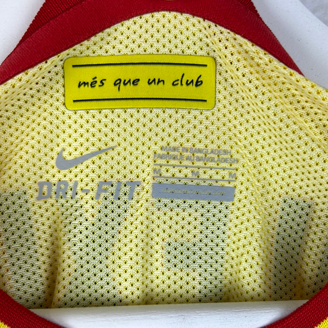 Barcelona 2013/2014 Player Issue Away Shirt - Alexis 9 - Champions League - Long Sleeve