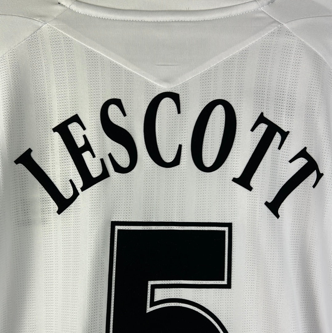 Everton 2007-2008 Player Issue Away Shirt - Lescott 5 - EL - Long Sleeve