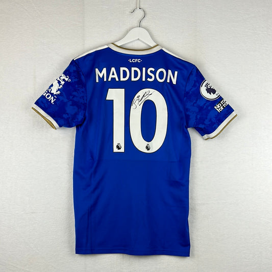 Leicester City 2021-2022 Player Issue Home Shirt - Maddison 10