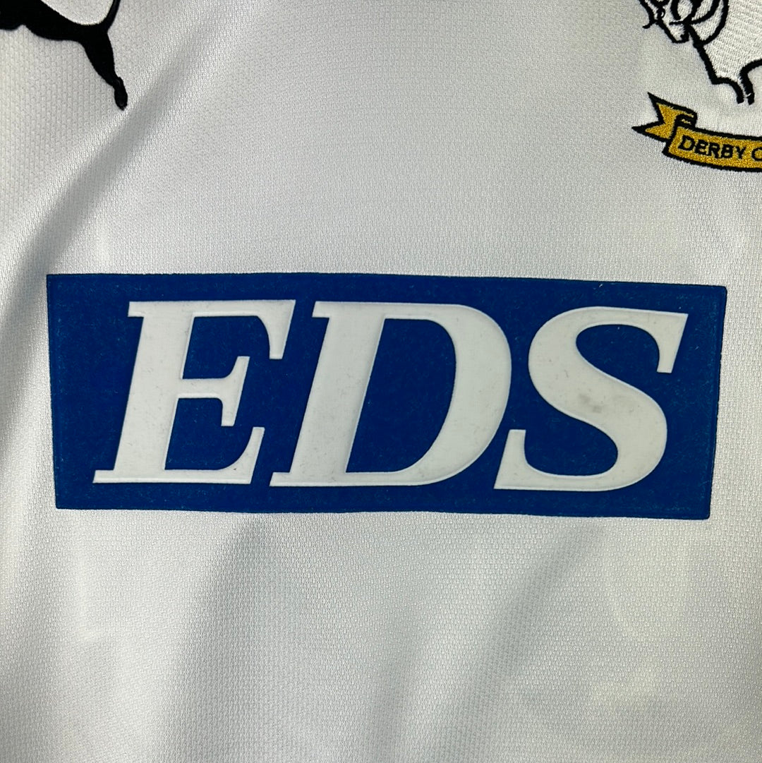 Derby County 1999/2000 Player Issue/ Match Worn Home Shirt - West 34