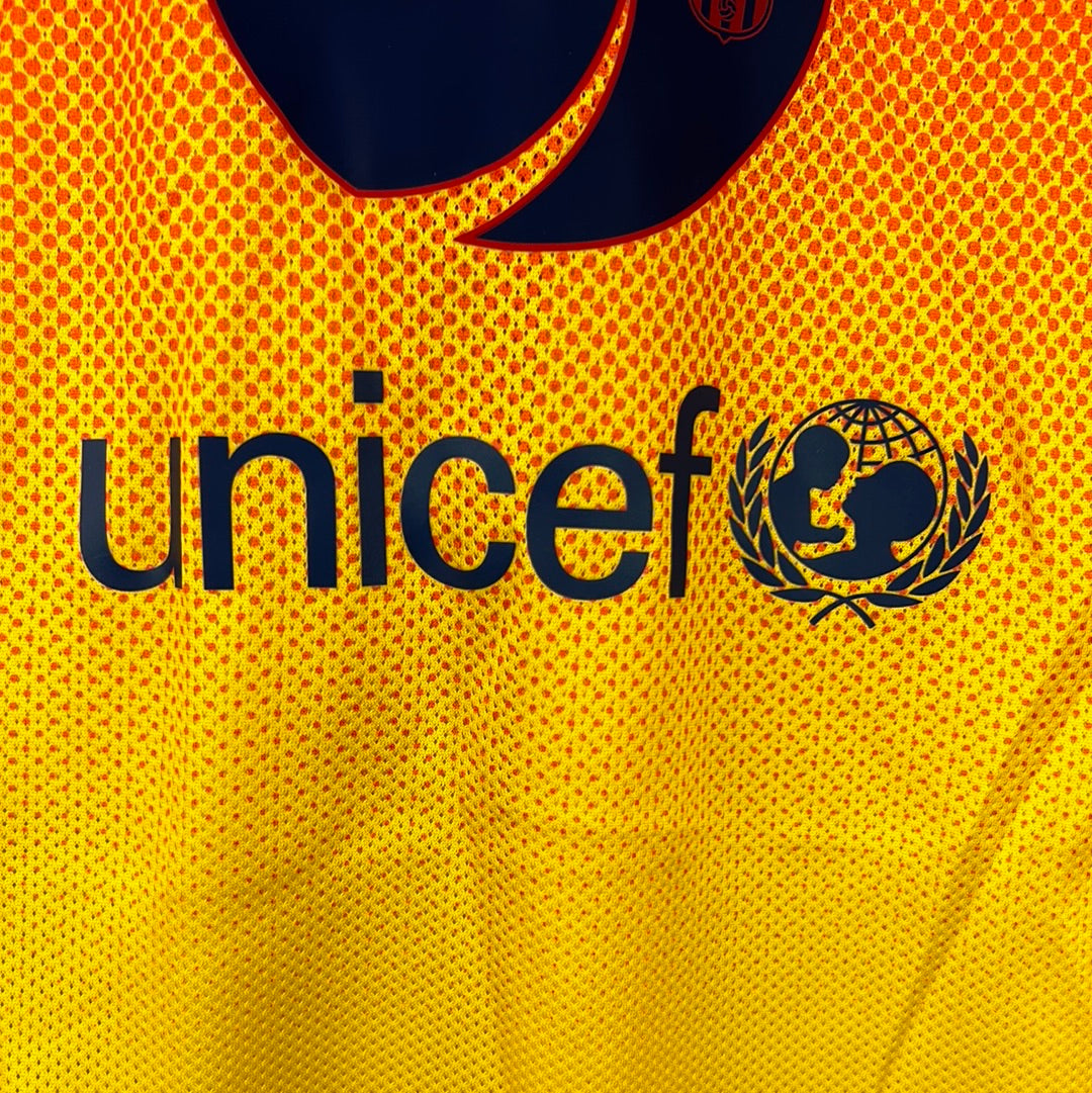 Barcelona 2012/2013 Player Issue Away Shirt - Pique 3 - Long Sleeve
