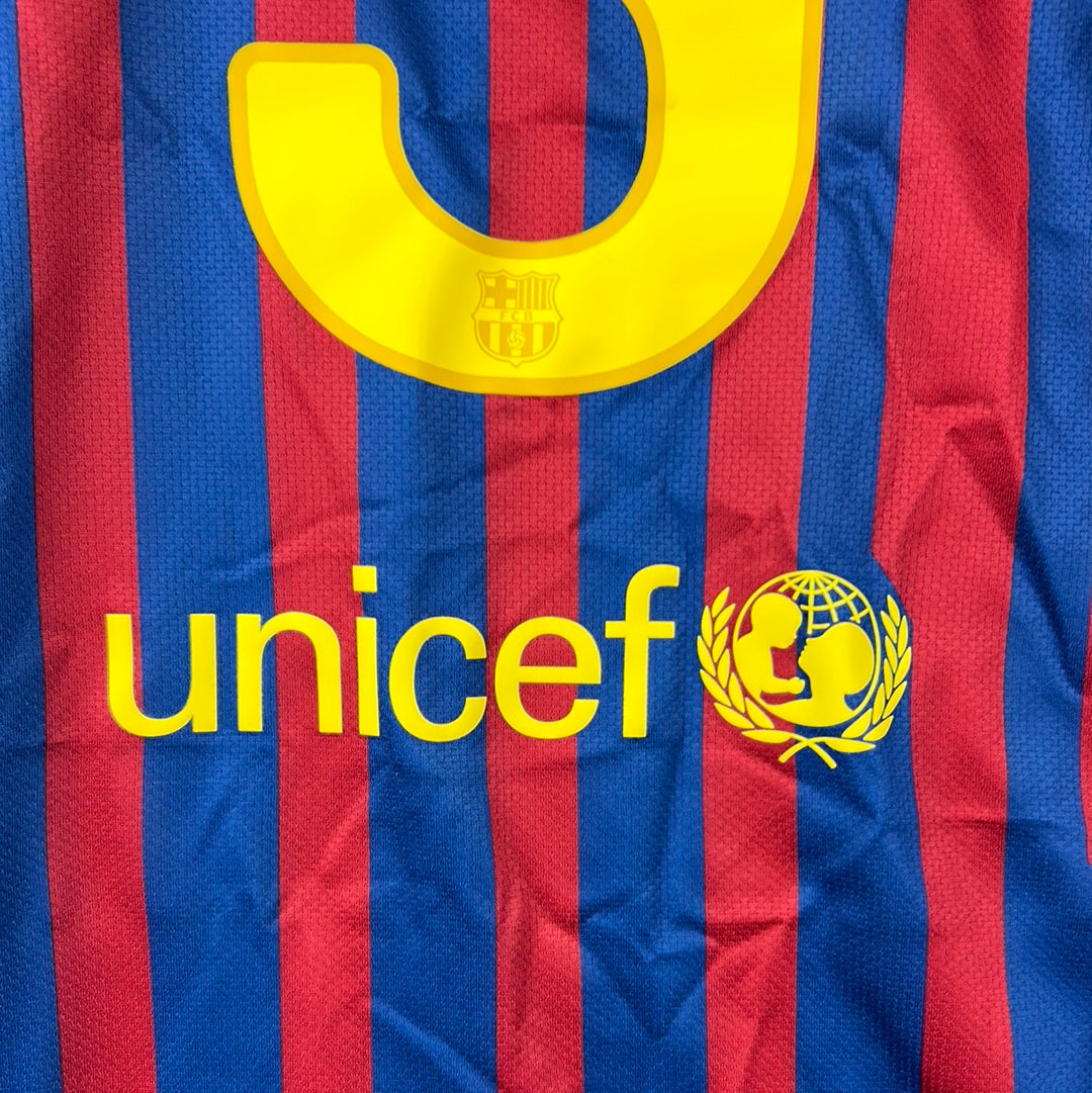 Barcelona 2011/2012 Player Issue Home Shirt - Alexis 9