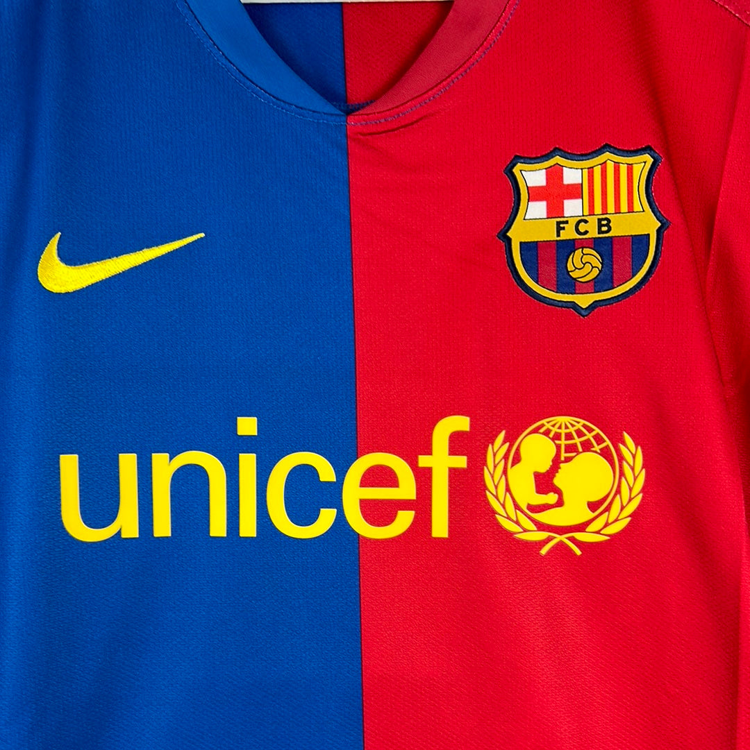 Barcelona 2008/2009 Player Issue Home Shirt - Xavi 6