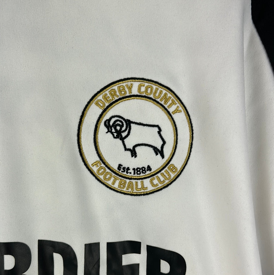 Derby County 2008/2009 Player Issue/ Match Worn Home Shirt - Savage 8
