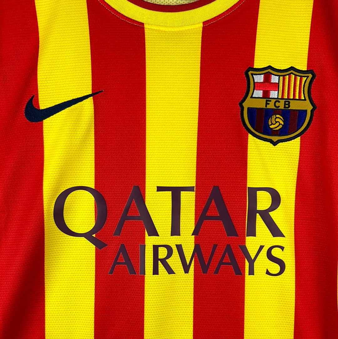 Barcelona 2013/2014 Player Issue Away Shirt - Sergio 16 - La Liga