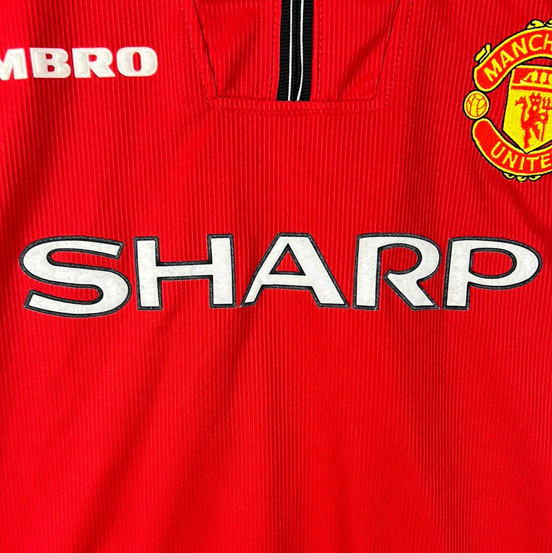 Manchester United 1998/1999 Home Shirt - Medium - Long Sleeve