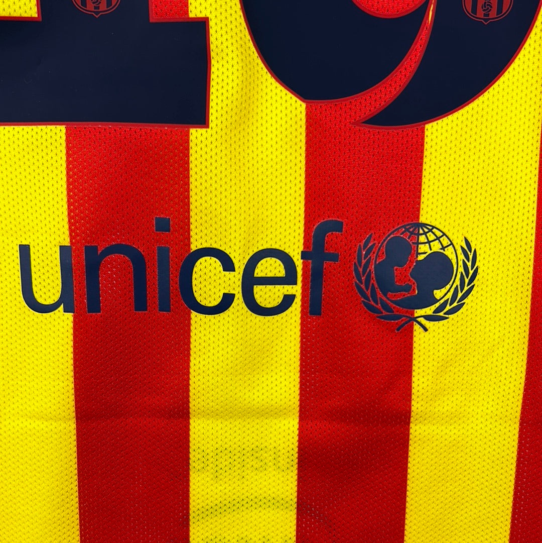 Barcelona 2013/2014 Player Issue Away Shirt - Sergio 16 - La Liga