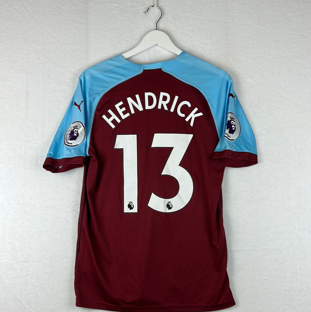 Burnley 2018/2019 Match Worn/ Issued Home Shirt - Hendrick 13