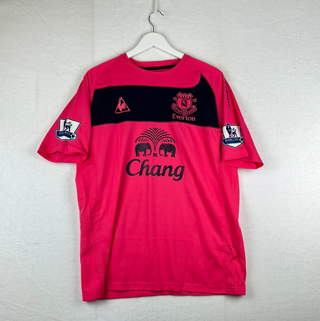 Match Worn Everton 2010/2011 Away Shirt - Lous Saha 8 - COA