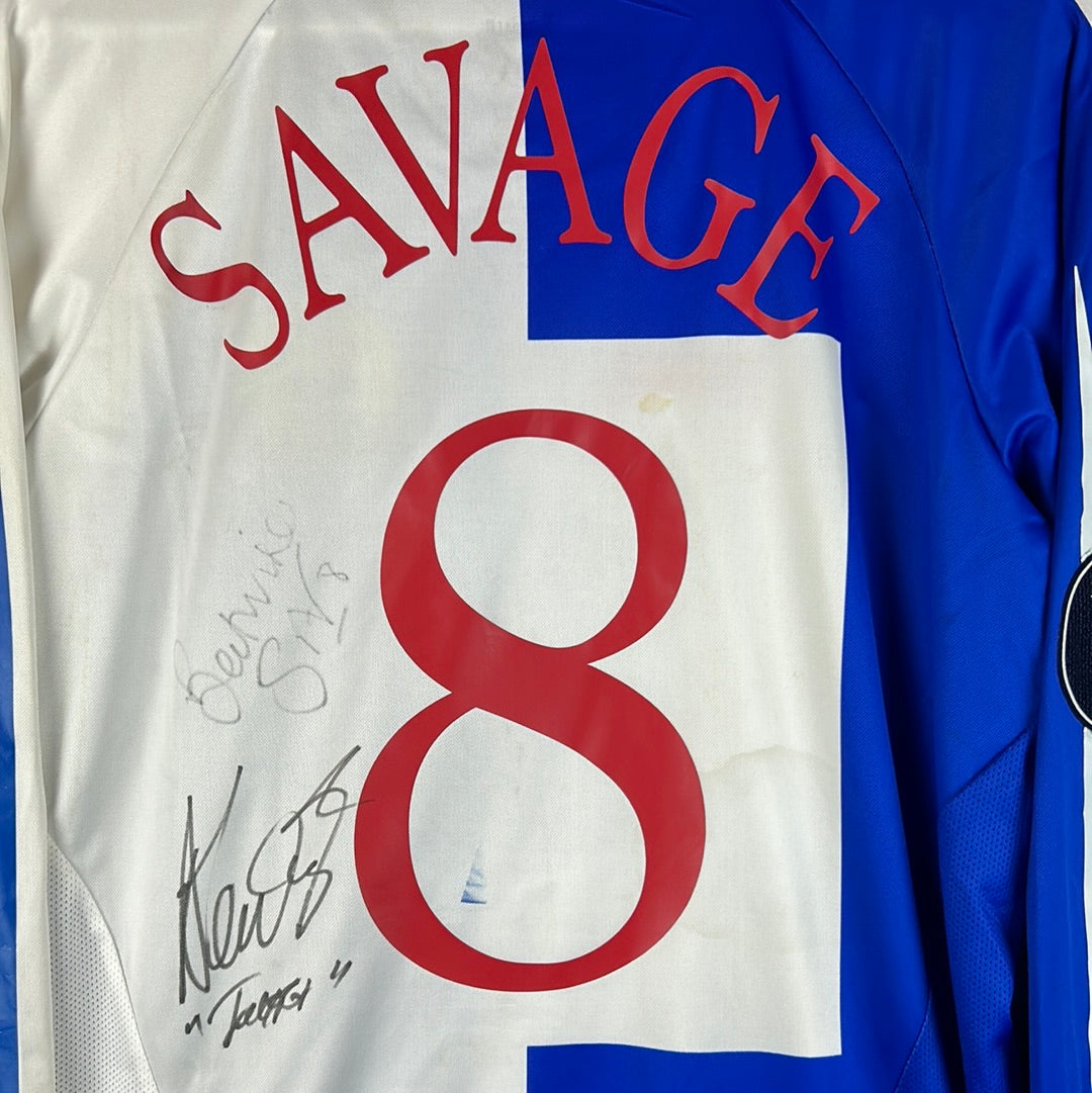 Blackburn Rovers 2006/2007 Match Worn Home Shirt - Savage 8 - Long Sleeve