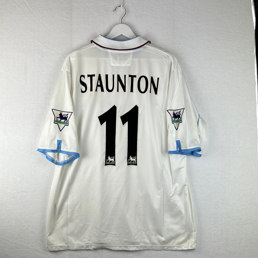 Aston Villa 2002/2003 Player Issue Away Shirt - Staunton 11 - Back