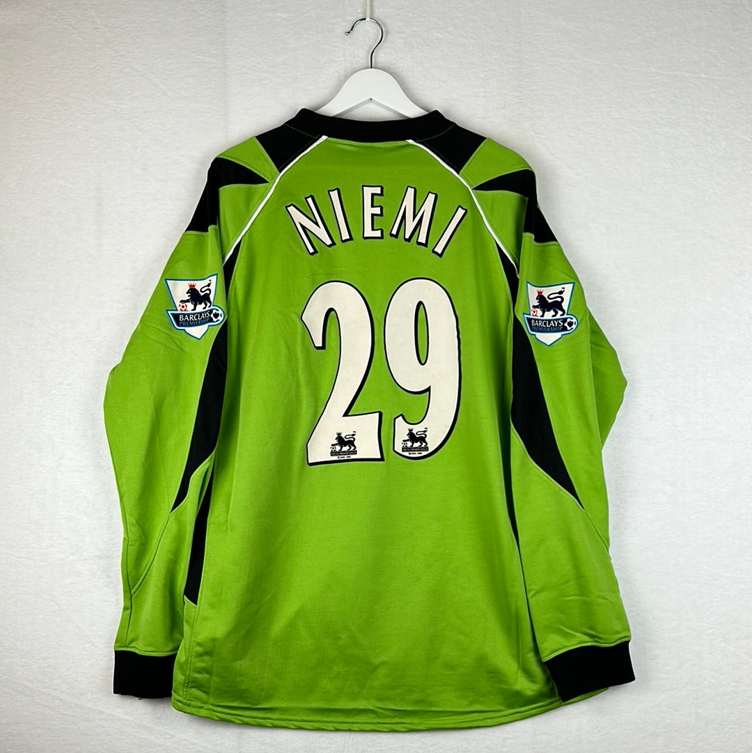 Fulham 2006/2007 Match Issued Goalkeeper Shirt - Niemi 29