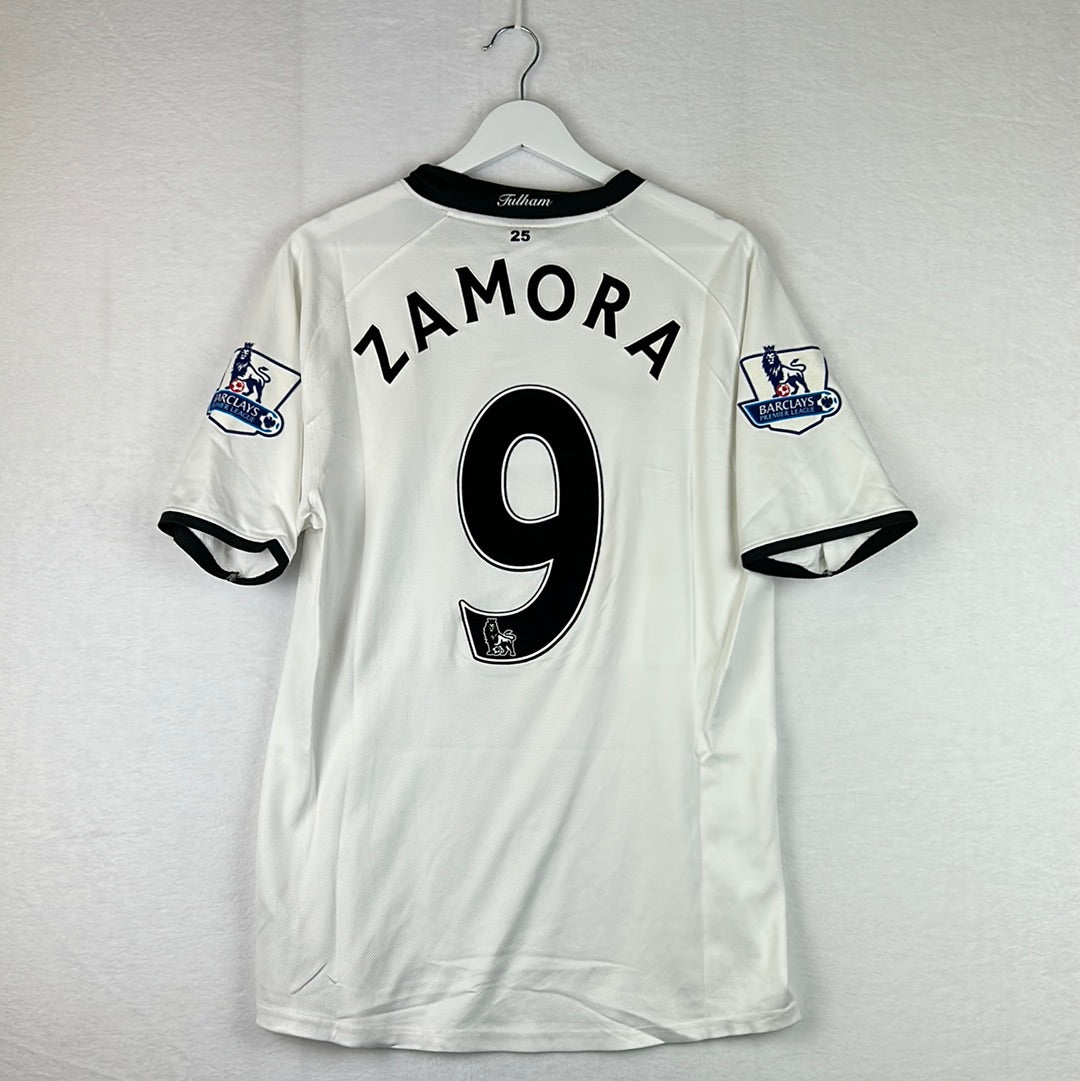 Fulham 2008/2009 Match Issued Home Shirt - Zamora 9