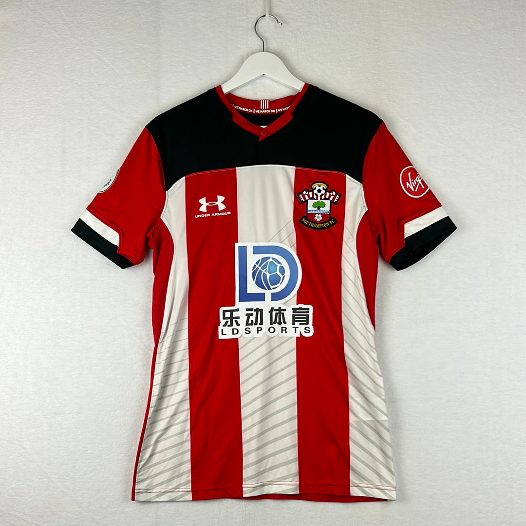 Southampton 2019/2020 Match Worn/ Issued Home Shirt - Hojberg 23