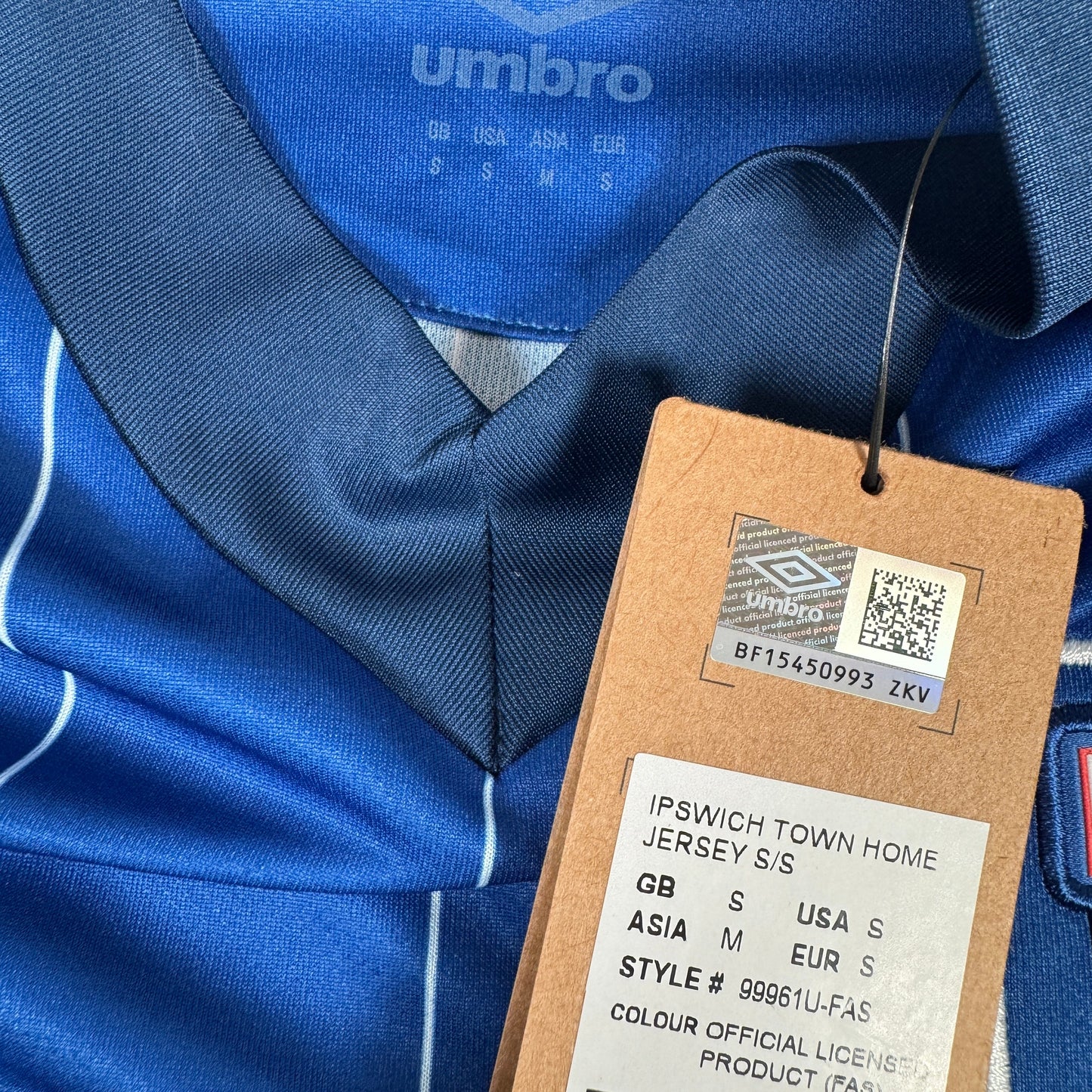 Ipswich Town 2024/2025 Home Shirt Small BNWT