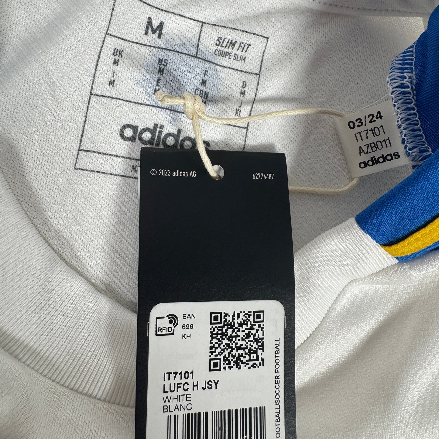 Leeds United 2024/2025 Home Shirt Medium BNWT