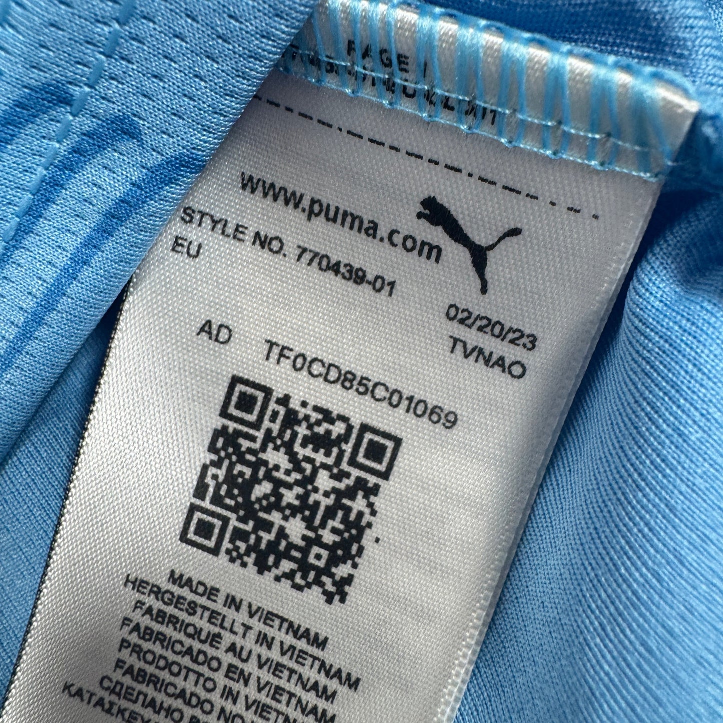 Manchester City 2023/2024 Home Long Sleeve Shirt Small