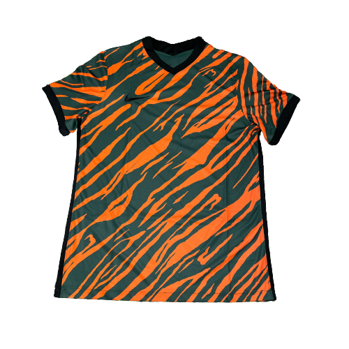 Nike Dri Fit Tiger Pattern Football Shirt Failed Venezia Shirt Lar Casual Football Shirts