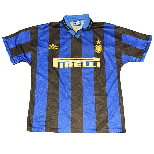 Inter Milan 1995-1996 Home Shirt - LARGE
