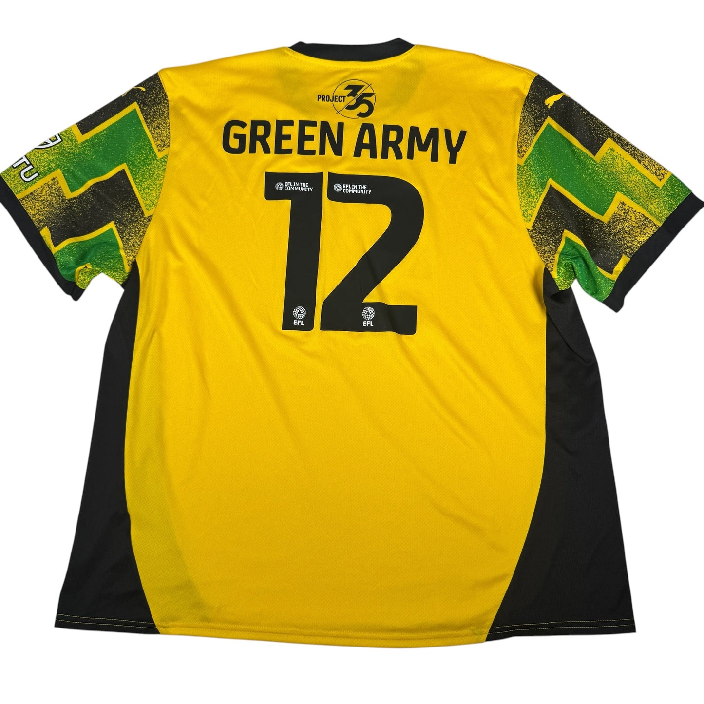 GREEN ARMY 12 Plymouth Argyle 2024/2025 Third Football Shirt 4XL
