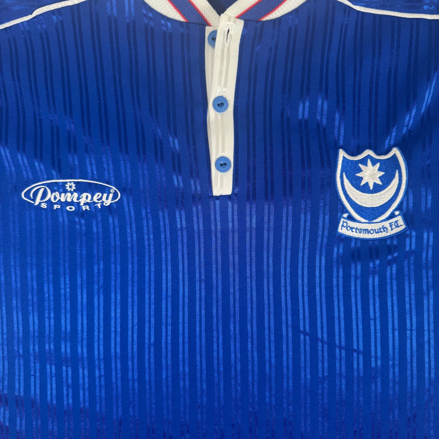 Portsmouth 1999/2000 Home Football Shirt Large