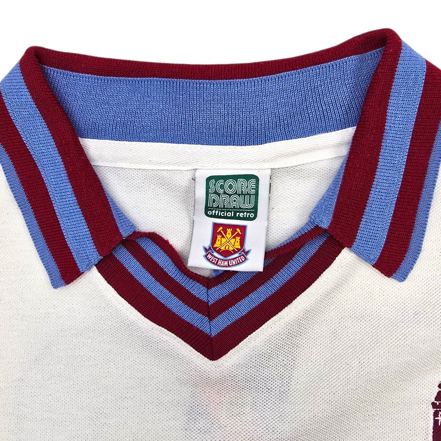 1979/80 West Ham United Away Football Shirt (XL) Score Draw #10 (Brooking) FA Cup