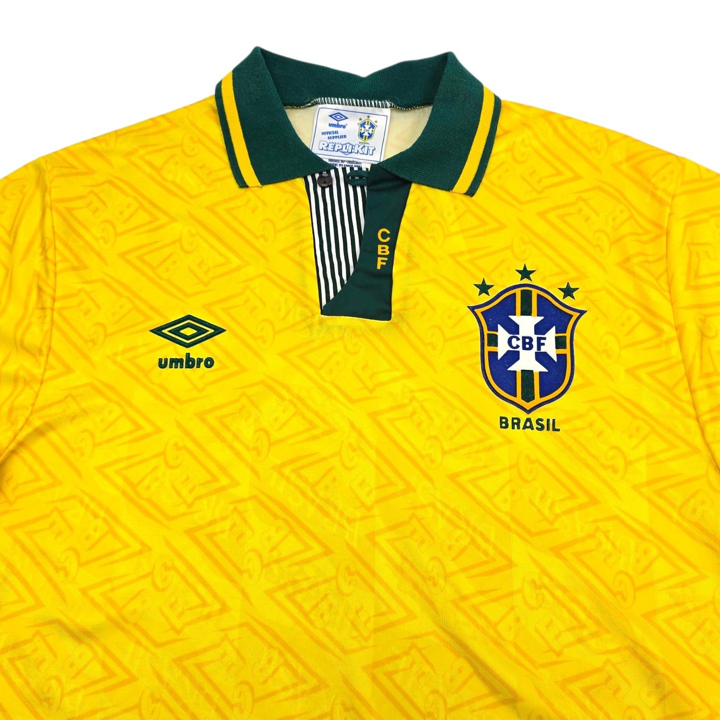 1991/93 Brazil Home Football Shirt (XL) Umbro