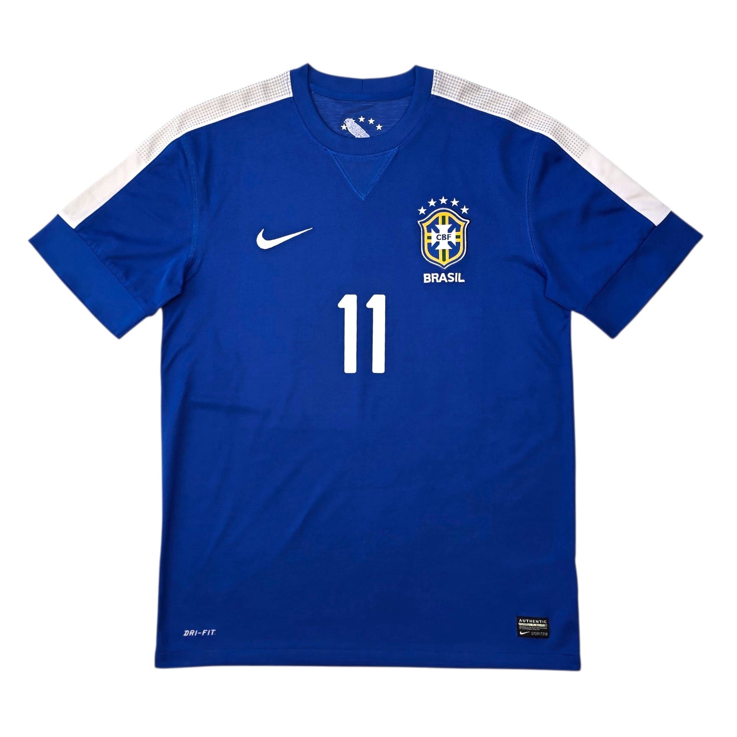 2013/14 Brazil Away Football Shirt (M) Nike #11 Neymar