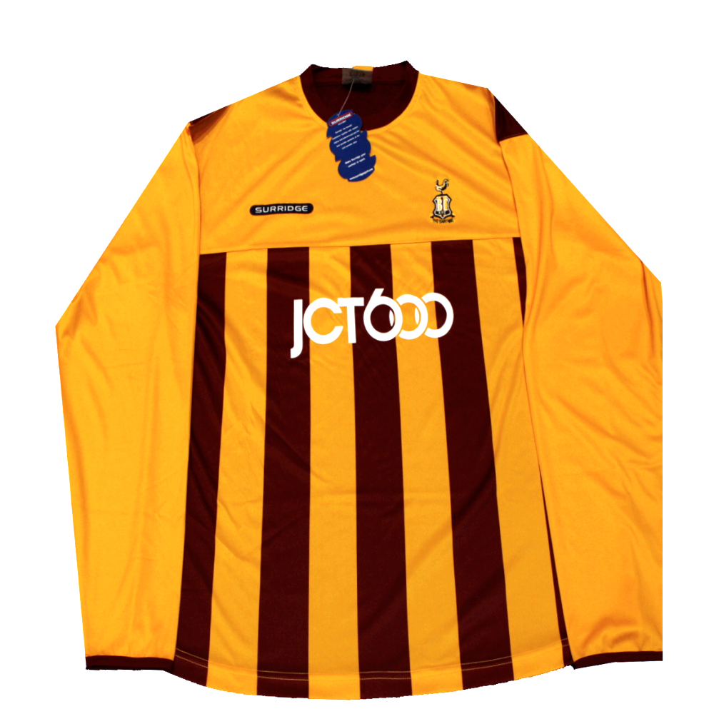 Bradford City 2005-2006 Home Shirt L/S (BNWT) XL