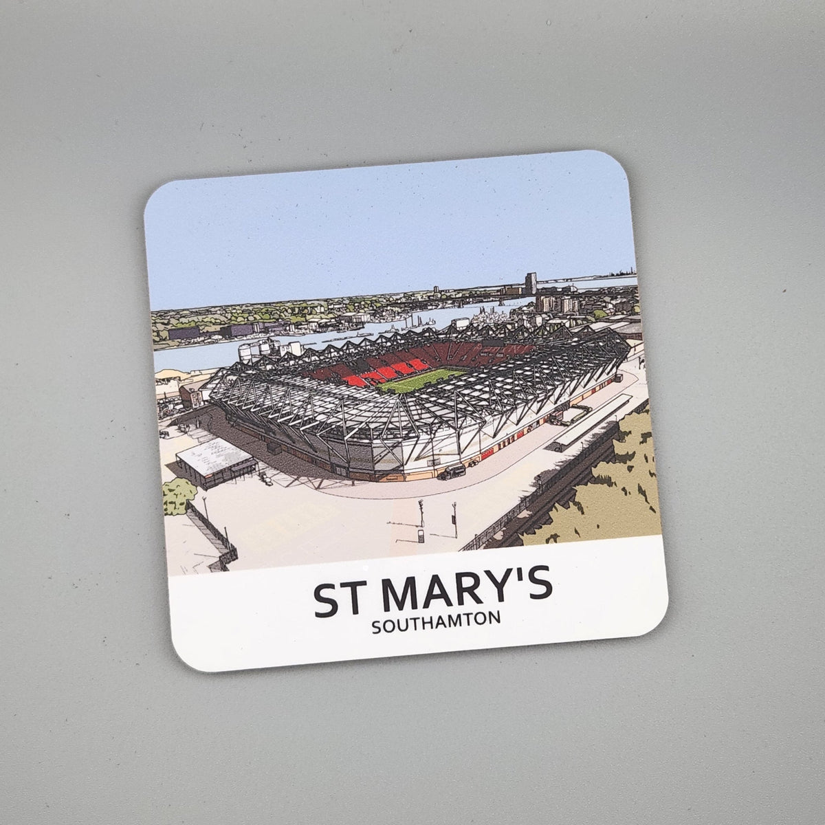 Southampton FC coaster of St Mary's Stadium