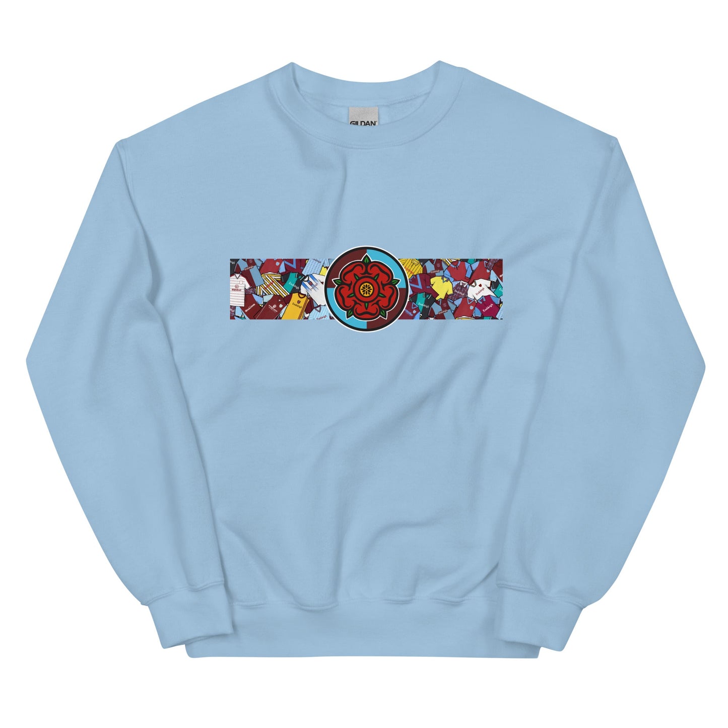 Burnley Lancashire Rose Retro Football Unisex Sweatshirt