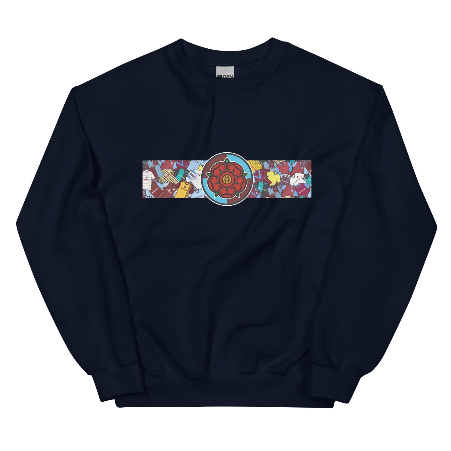 Burnley Lancashire Rose Retro Football Unisex Sweatshirt