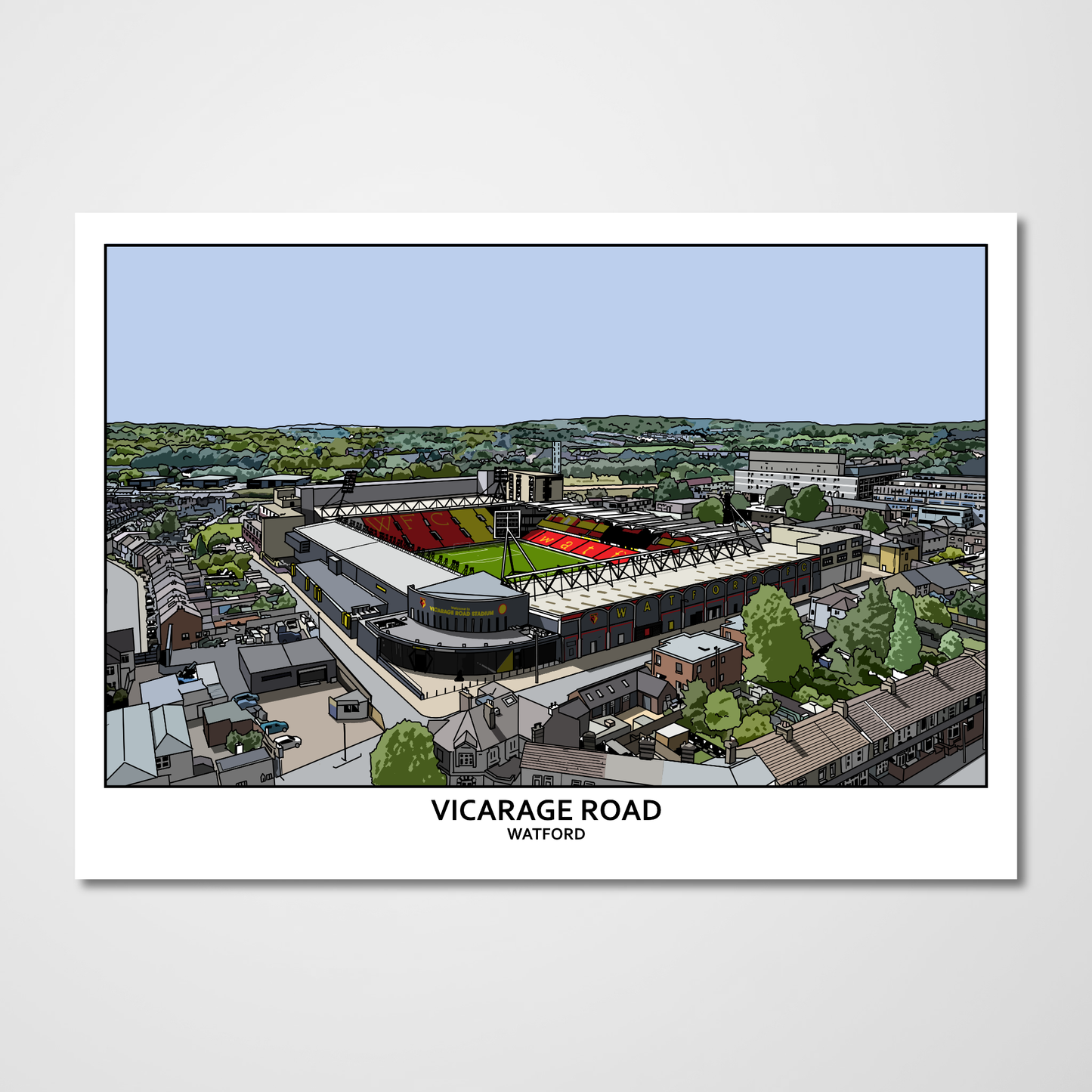 Watford FC posters of Vicarage Road