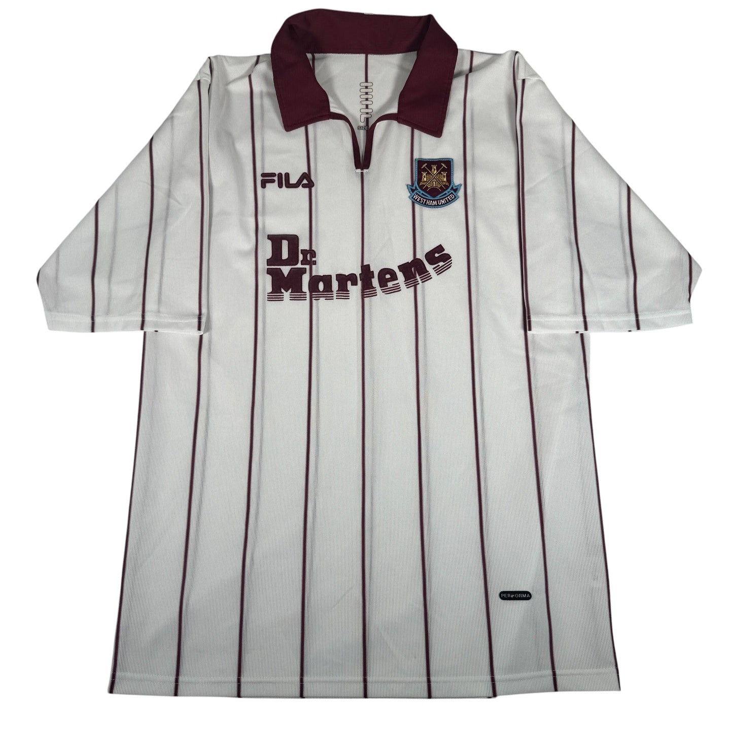 West Ham United 2002/2003 Away Football Shirt Medium