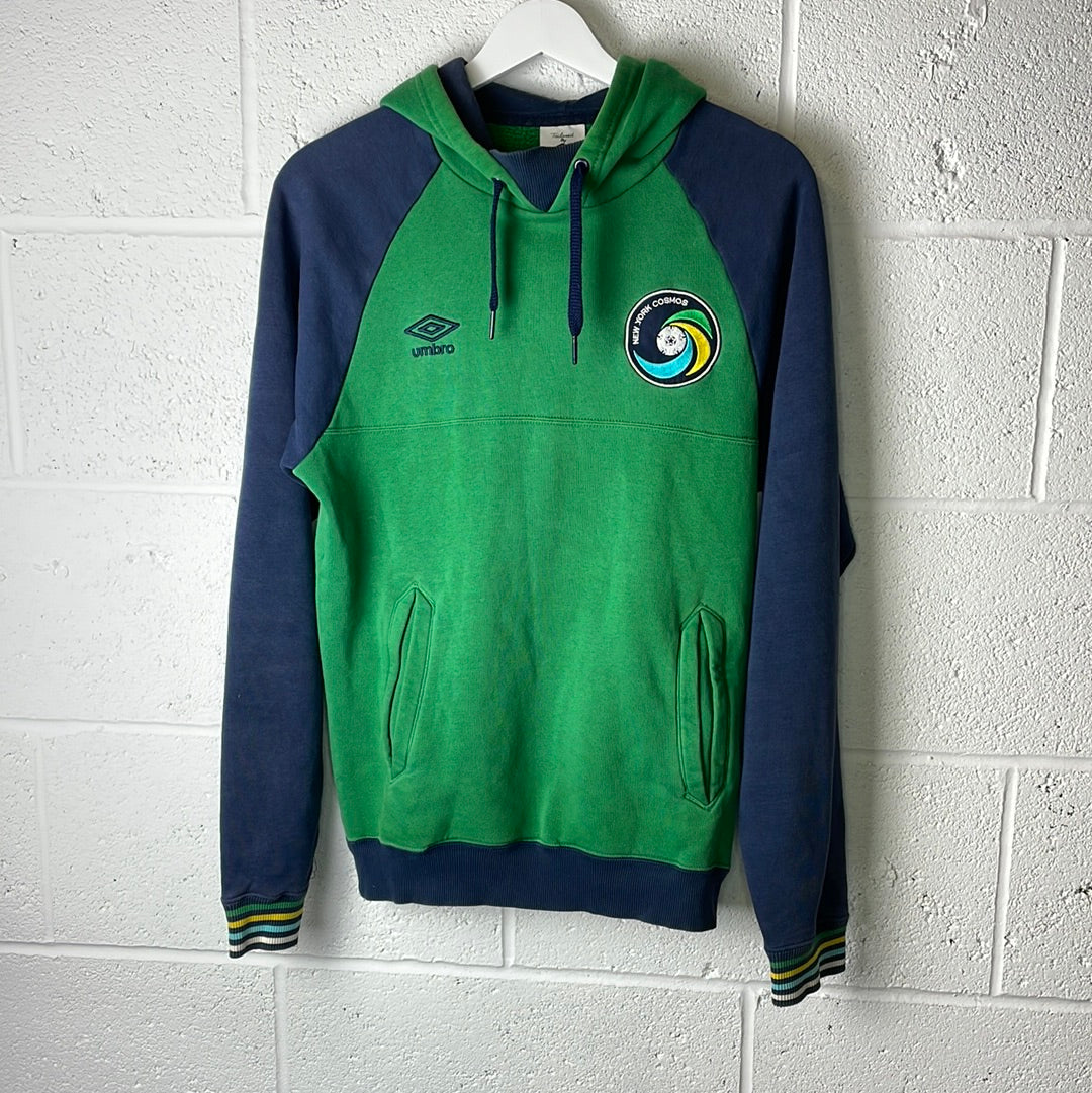 New York Cosmos Hoody - Small Adult - Vintage Umbro Hoody