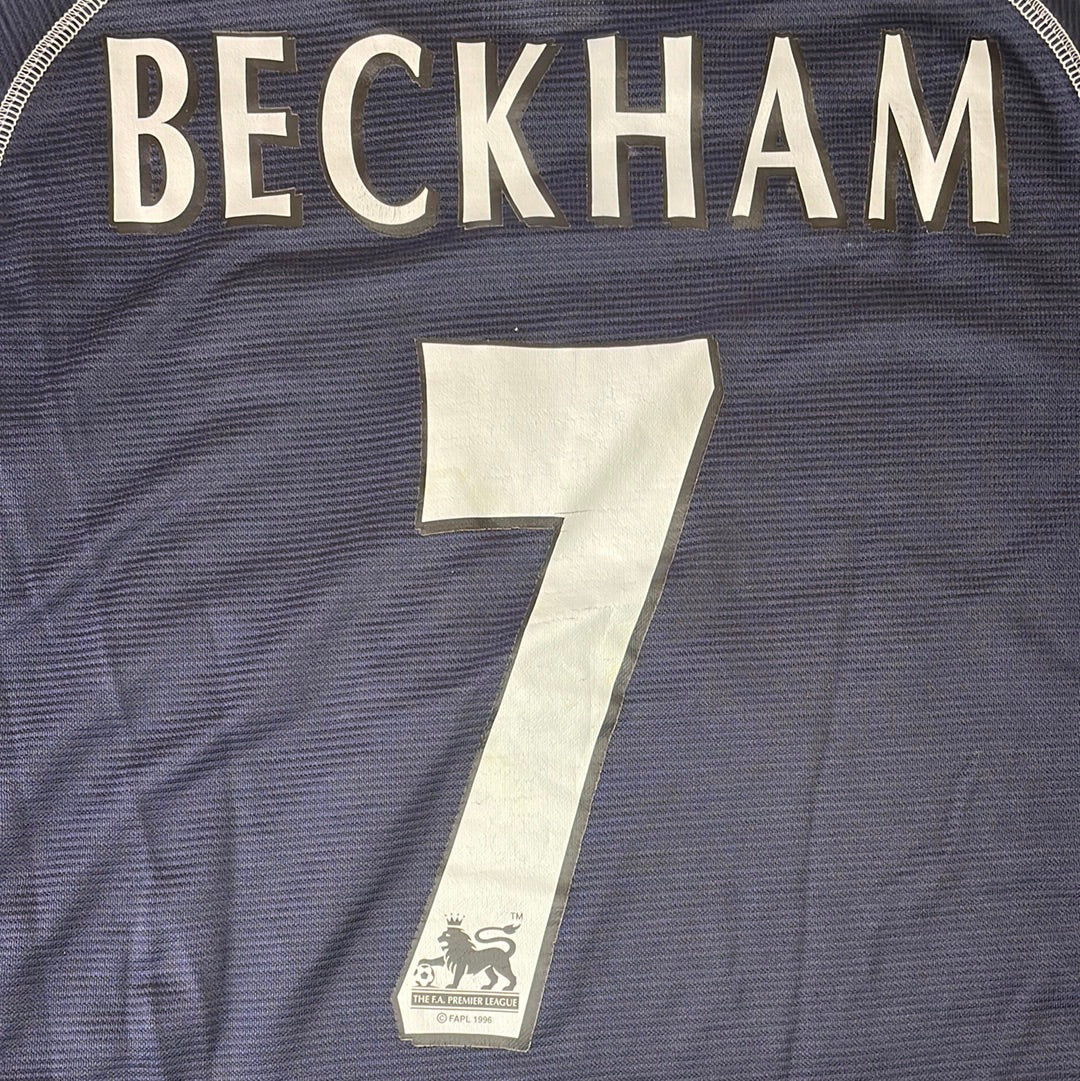 Manchester United 2000/2001 Third Shirt - Beckham 7 - Youth XL - Excellent Condition