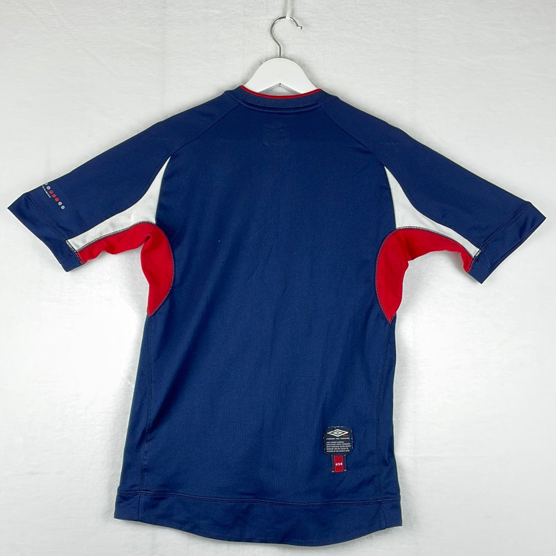 England 2000/2001 Training Shirt - Small Adult - Very Good Condition