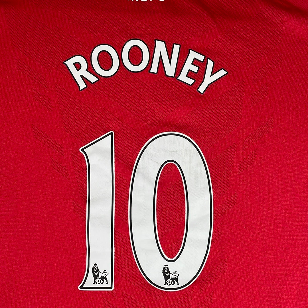 Manchester United 2010-2011 Youth Home Shirt - Age 12 to 13 - Rooney 10