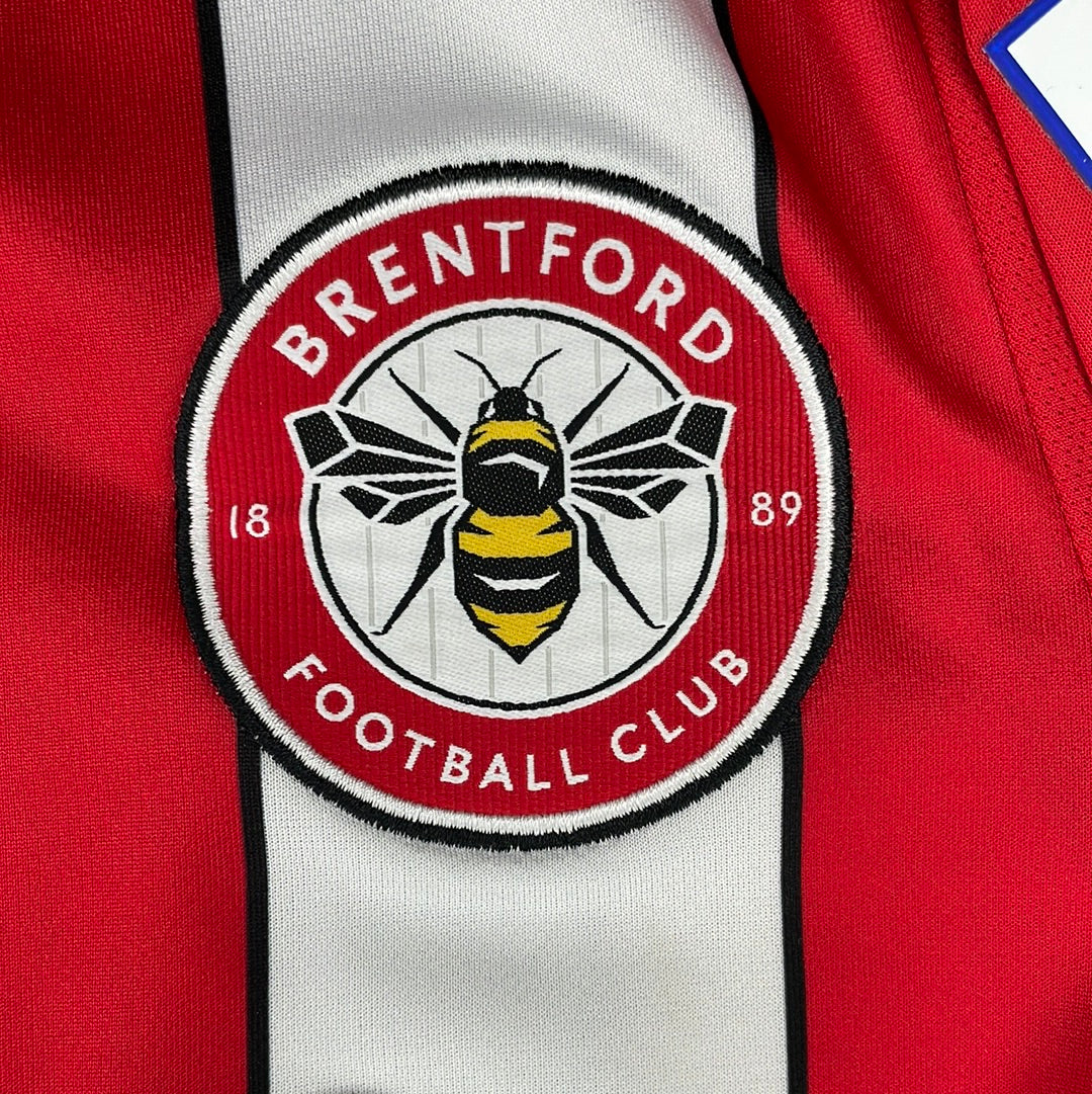 Brentford 2020/2021 Home Shirt - Small - Norgarrd 6 - Excellent Condition