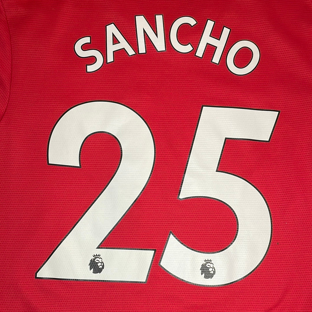 Manchester United 2021-2022 Home Shirt - Medium - SANCHO Immaculate Condition - Adidas H31447