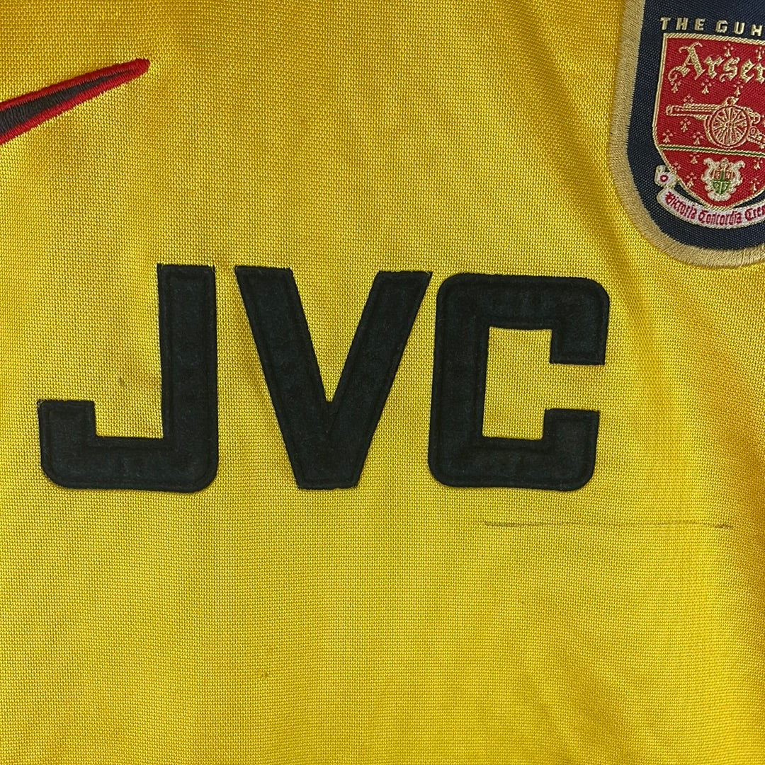 Arsenal 1997/1998 Goalkeeper Shirt - Youth XL/ Small Adult - Good Condition