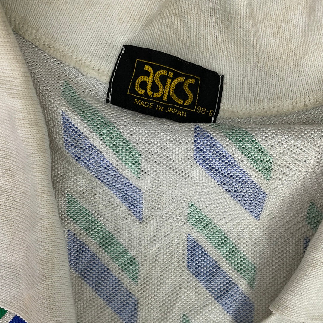 Vintage ASICS Shirt Blue/ Green Template - Extra Large - Good Condition