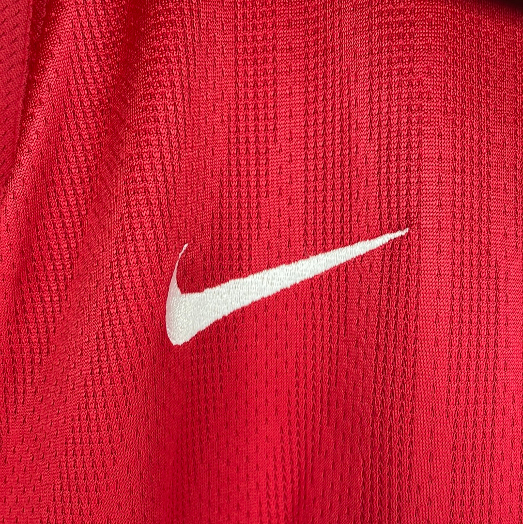 Manchester United 2007/2008 Home Shirt - HARGREAVES 4 - Medium - Nike code 237924-666