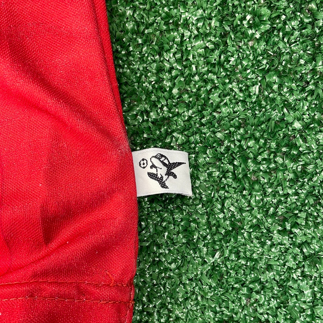 Tag on side of shirt