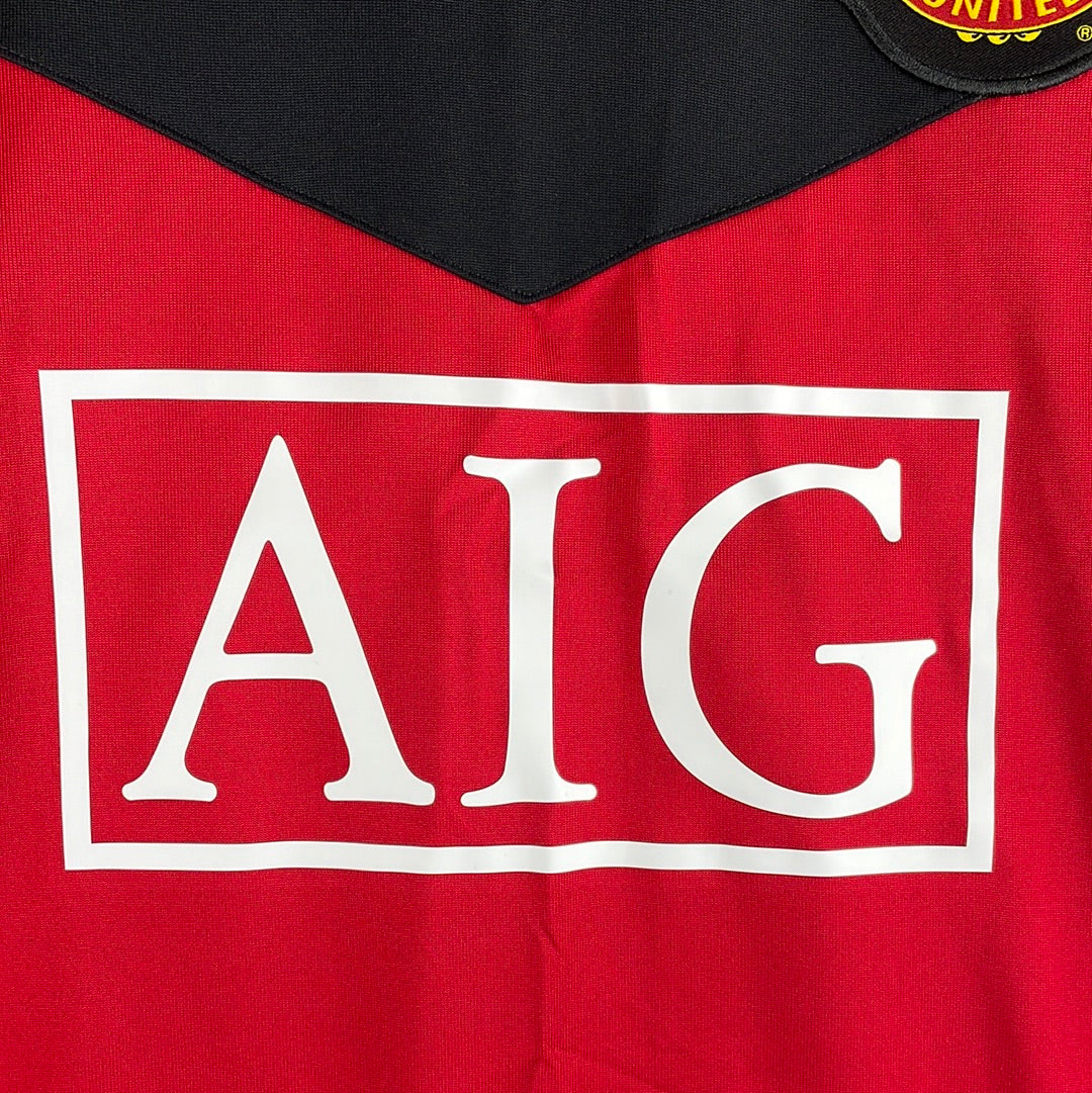 Manchester United 2009/2010 Home Shirt - BNWT - Large Adult - G.Neville 2 Print